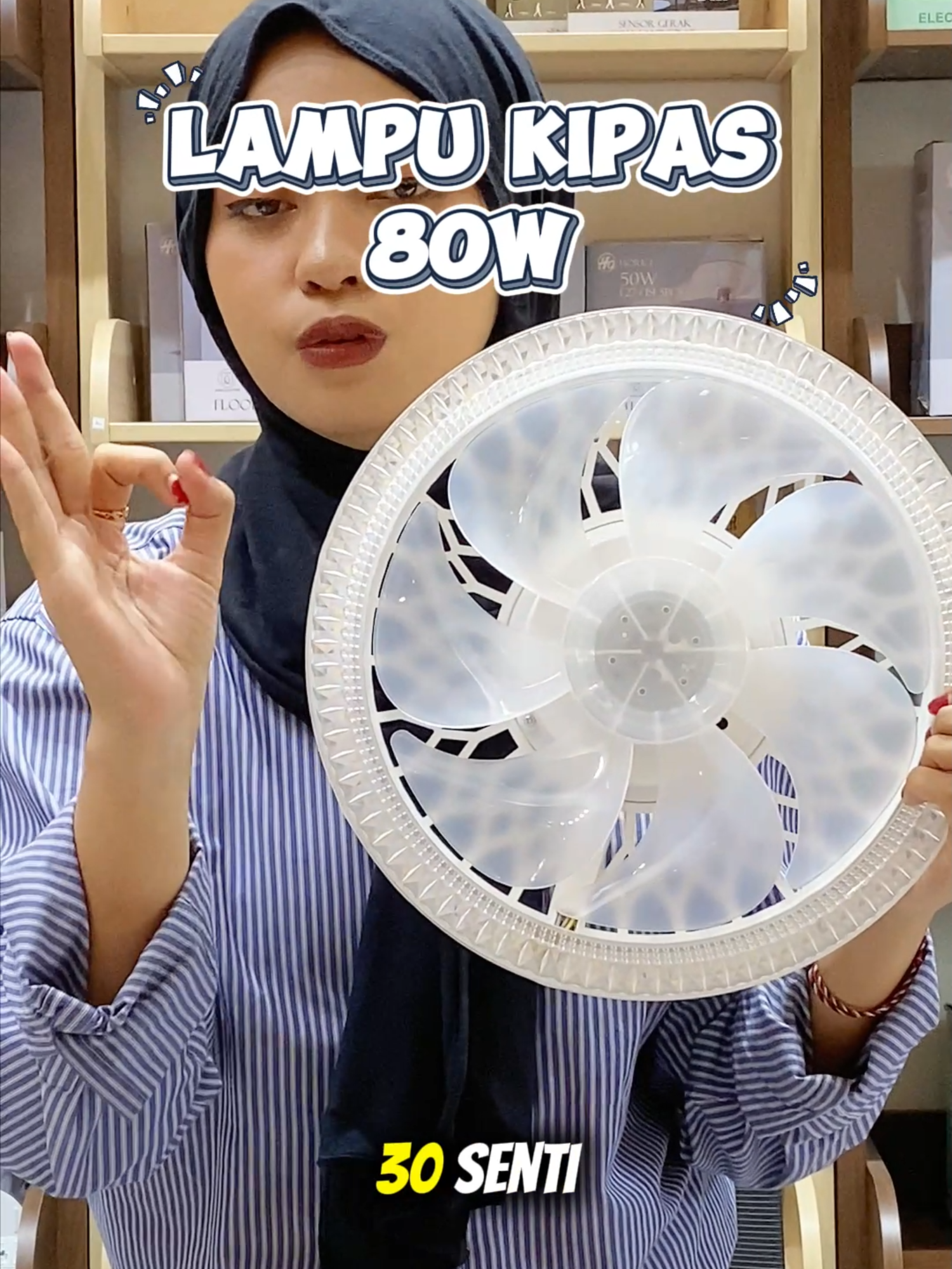 LAMPU KIPAS 80W #horici #harusfyp #FYP #FYPBang #gajiansale #LampuUnik #lampu #lampukipas