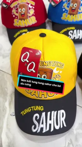 Nón lưỡi trai hoạt hình cho bé siu dễ thương #tungtungtungsahur #nontungtungsahur #nonembe #nonketbetrai 