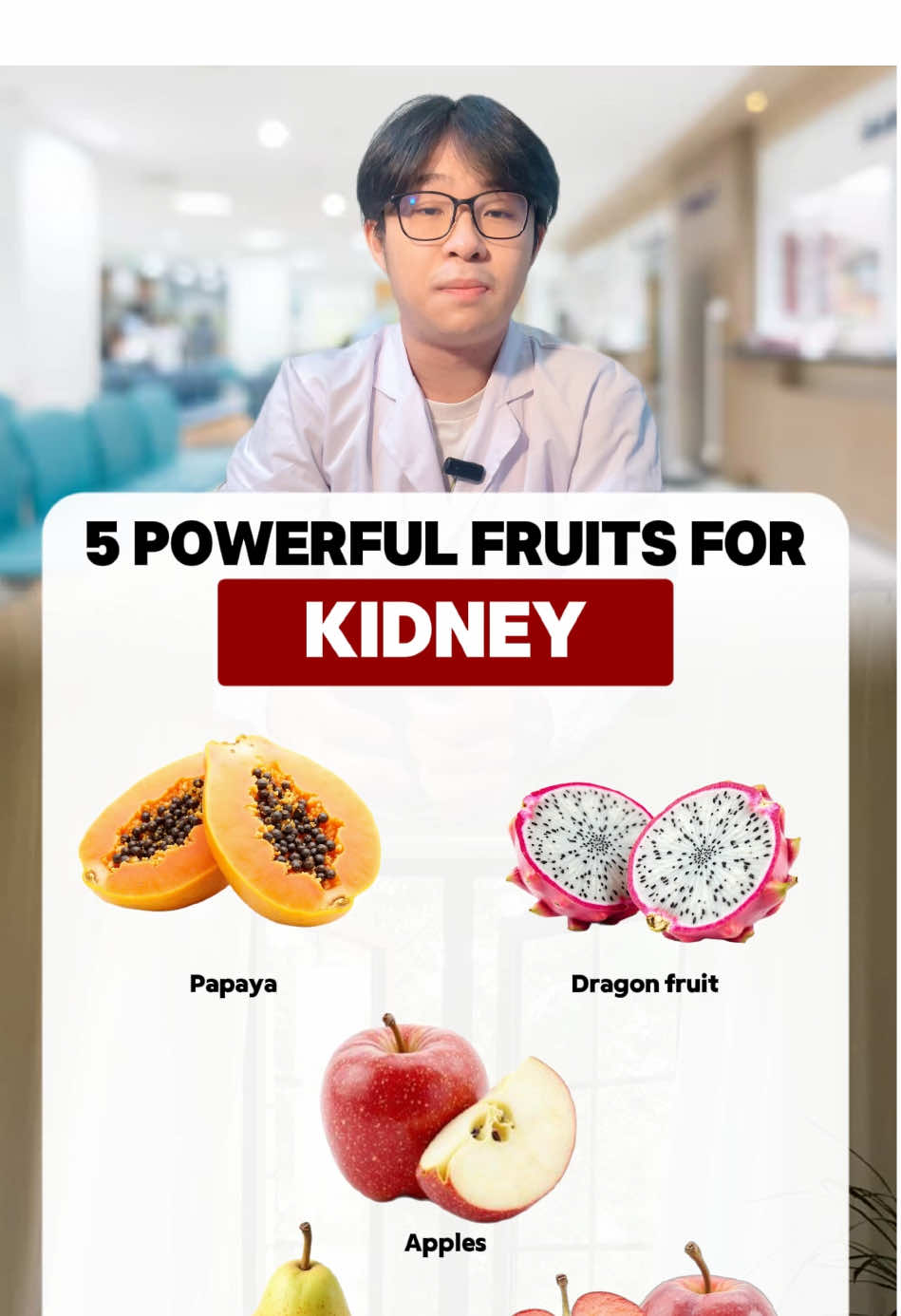 Support your kidneys with this 5 powerful fruits. #healthcare #healthy #healthtips #kidney #kidneyfailure 