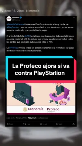 Tenemos tiro damas y caballeros #playstation #meXico #videojuegos Profeco demanda a PlayStation