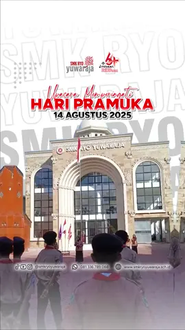 🎉 Selamat Hari Pramuka ke-64! 🎉 Hari ini, 14 Agustus 2025, SMK Ryo Yuwaraja melaksanakan upacara Hari Pramuka dengan penuh semangat dan kebersamaan. 🏕️🤝 Dengan semangat Satya dan Darma, kita terus menumbuhkan jiwa kepemimpinan, disiplin, dan rasa cinta tanah air. 🇮🇩❤️ 📸 Momen berharga ini jadi pengingat, bahwa kita adalah generasi penerus yang siap mengabdi untuk bangsa dan negara. #HariPramuka2025 #Pramuka64 #SMKRyoYuwaraja #PramukaGaruda #BanggaJadiPramuka 