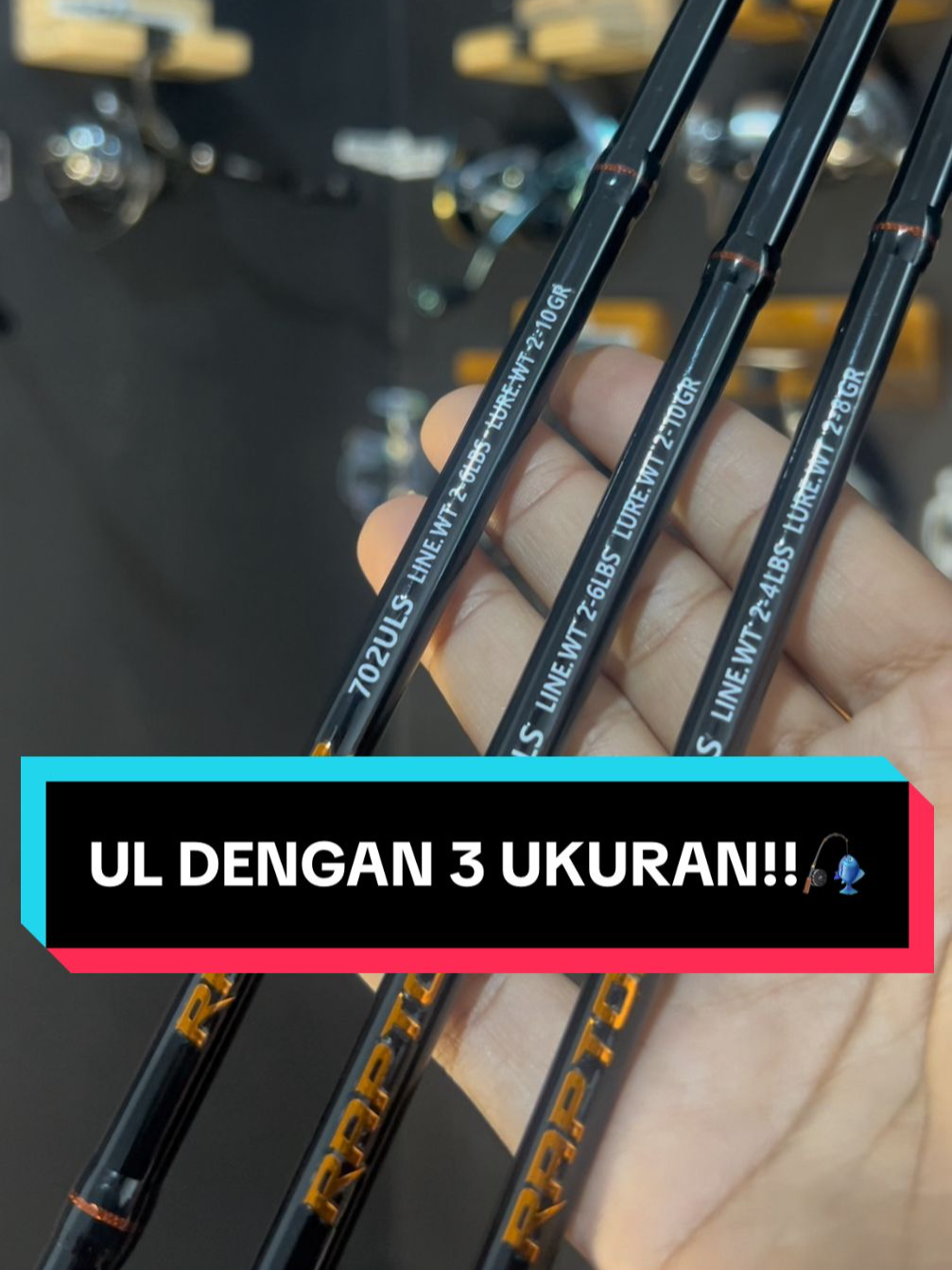 Raptor, pilihan tepat buat UL yang stabil dan nyaman 🐟🔥 #joranpancing #joranpancingmurah #joranpancingberkualitas #raptor #rekomendasireelpancing #pancing #pancinganikanmurah #sahabatpancing88 #sahabat.pancing88 #sahabat_pancing88 #seaandkings