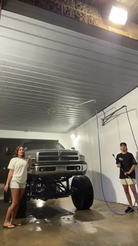 this was so much fun #carwash #liftedtrucks 