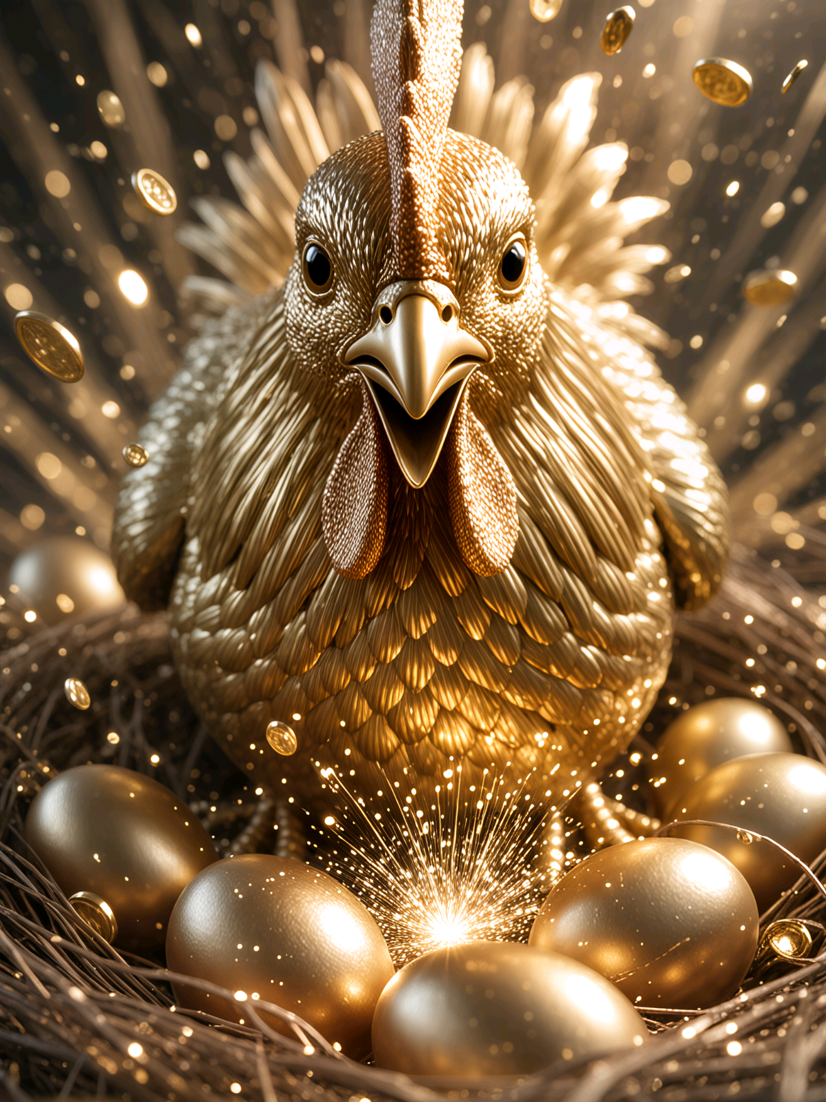 #GoldenChicken #AbundanceLoop #RichEnergy #GoldenLife #MoneyMagnet 