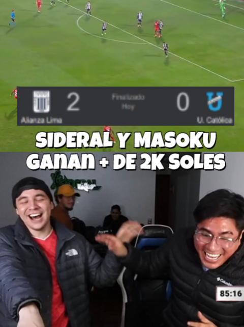 Sideral y Masoku ganan mas de 2K sol3s #sideral #sideralchocolatada #dibujitos #bebaarmy #fyp #perú🇵🇪 #chou #futbool #jijas #buti #luisormenoa27 #alianzalima @jesusandrescarrion