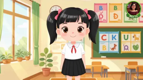 Làm nhân vật đồng hành trên veo3, Âm thanh, nhân vật, hiệu ứng đầy đủ. Chỉ cần ghép lại edit nhẹ là okla. Ko cần tạo ảnh, ko tạo chuyển động, ko nhép thoại,...#Al #al #canva #Canva #giaovientieuhoc 