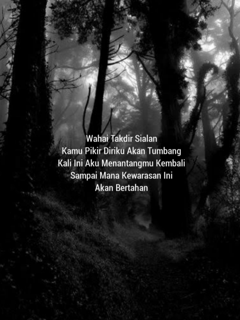 Wahai Takdir Sialan Kamu Pikir Diriku Akan Tumbang Kali Ini Aku Menantangmu Kembali Sampai Mana Kewarasan Ini Akan Bertahan #fyp #fypシ゚ #sadvibes #foryou #storywa 