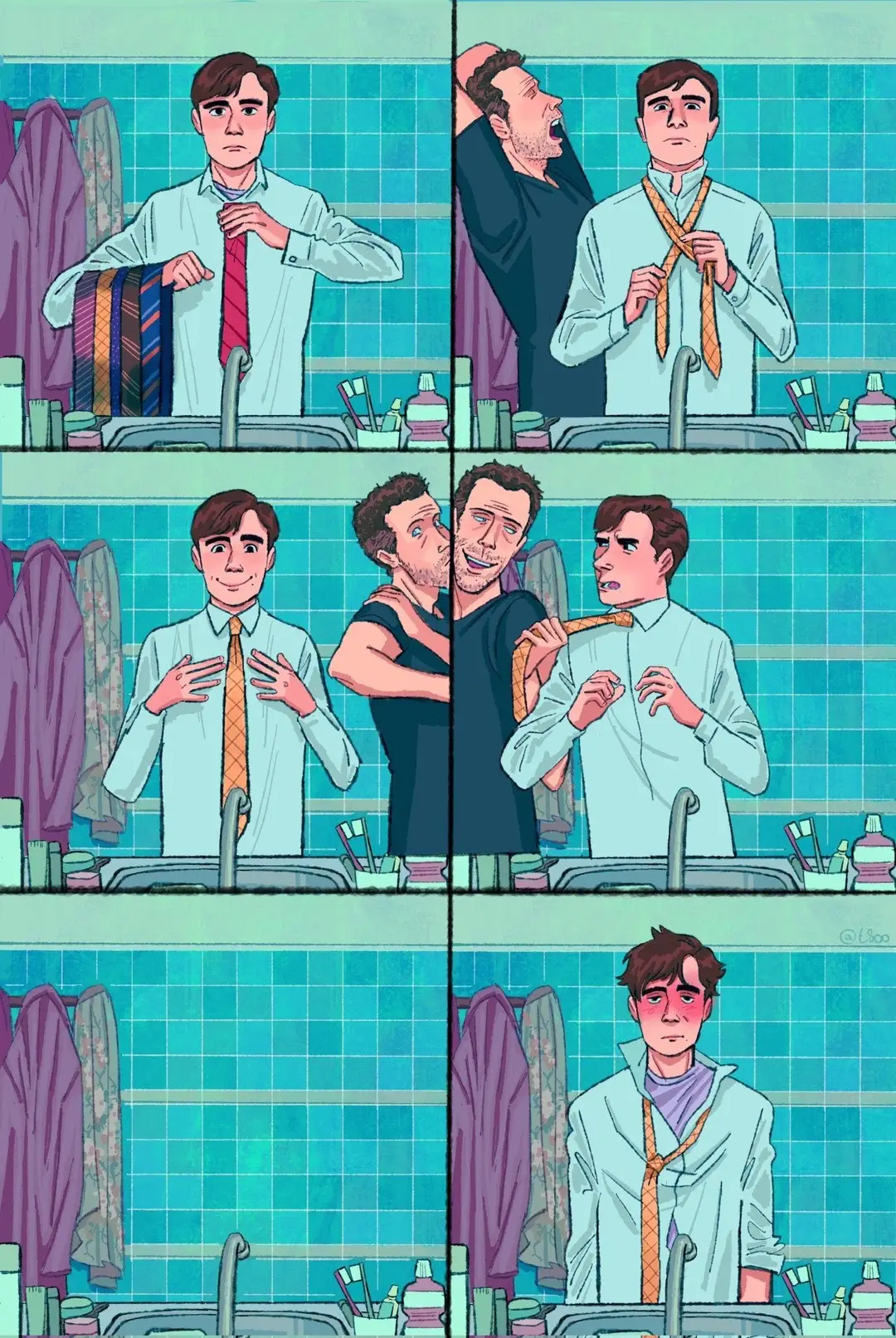 Wilson just trying to live his life. Edit:  I’ve been informed the artist is t8oo_ on instagram and Momo on here! Go follow both accounts!  I’ve looked and struggled to find the original artist of this, really want to, let me know if you do! #hilson #housemd #gregoryhouse #jameswilson #goofy  “Esoo” appears to be on the image, but that isn’t helping, lol.