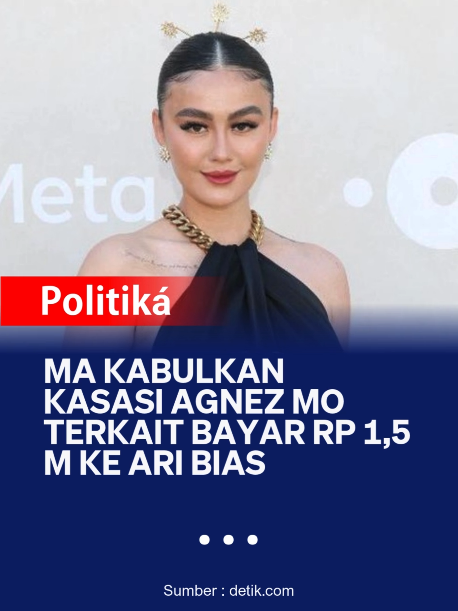 Mahkamah Agung (MA) mengabulkan kasasi yang diajukan penyanyi Agnes Monica Muljoto alias Agnez Mo atas hukuman membayar Rp 1,5 miliar yang dijatuhkan majelis hakim Pengadilan Niaga pada Pengadilan Negeri Jakarta Pusat. Hukuman itu dijatuhkan terkait pelanggaran hak cipta karena membawakan lagu 'Bilang Saja' tanpa izin. 