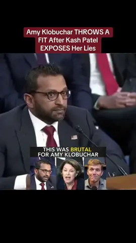 Amy Klobuchar THROWS A FIT After Kash Patel EXPOSES Her Lies #olebrandselect #zachcostello #trump #usa #new 