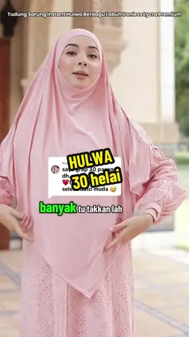 Replying to @wannsery semua tudung pun cantik tp Hulwa ni bukan aje lawa tp senang nak pakai. Kain pun flowy dgn warna yg cantik2  #Qainisa #Hulwa #tudungsarung #tudungironless #fashion 