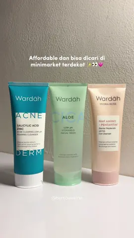 Rekomendasi Wardah Low pH cleanser✨💗 bisa kalian pilih sesuai jenis & kebutuhan kulit kalian masing2 yaa 👉🏻 @Wardah Beauty Official  #wardahlowph #gentlefacewash #wardahcicaaloe #wardah #facialwash 