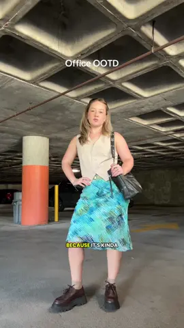 First time I’ve felt brave enough to wear this skirt to the office