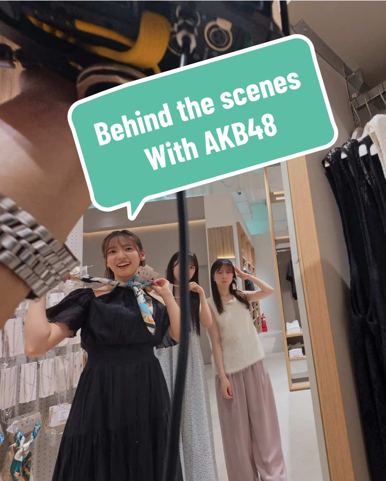 Behind the scenes of shooting some reels with AKB48. Susah sikit nak communicate sebab team diorang semua japanese tahu english sikit2 je. Tapi fun je shoot casual2. #bts #behindthescenes #akb48 #videography #kawaii 