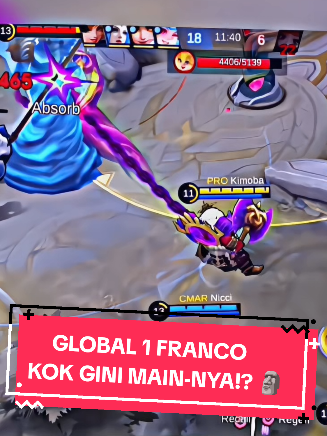 KEK GINI GLOBAL 1 FRANCO!? 🤣🤣🤣 #francoviral #mobilelegends #MLBB #MLBBMysticMeow #fyp 