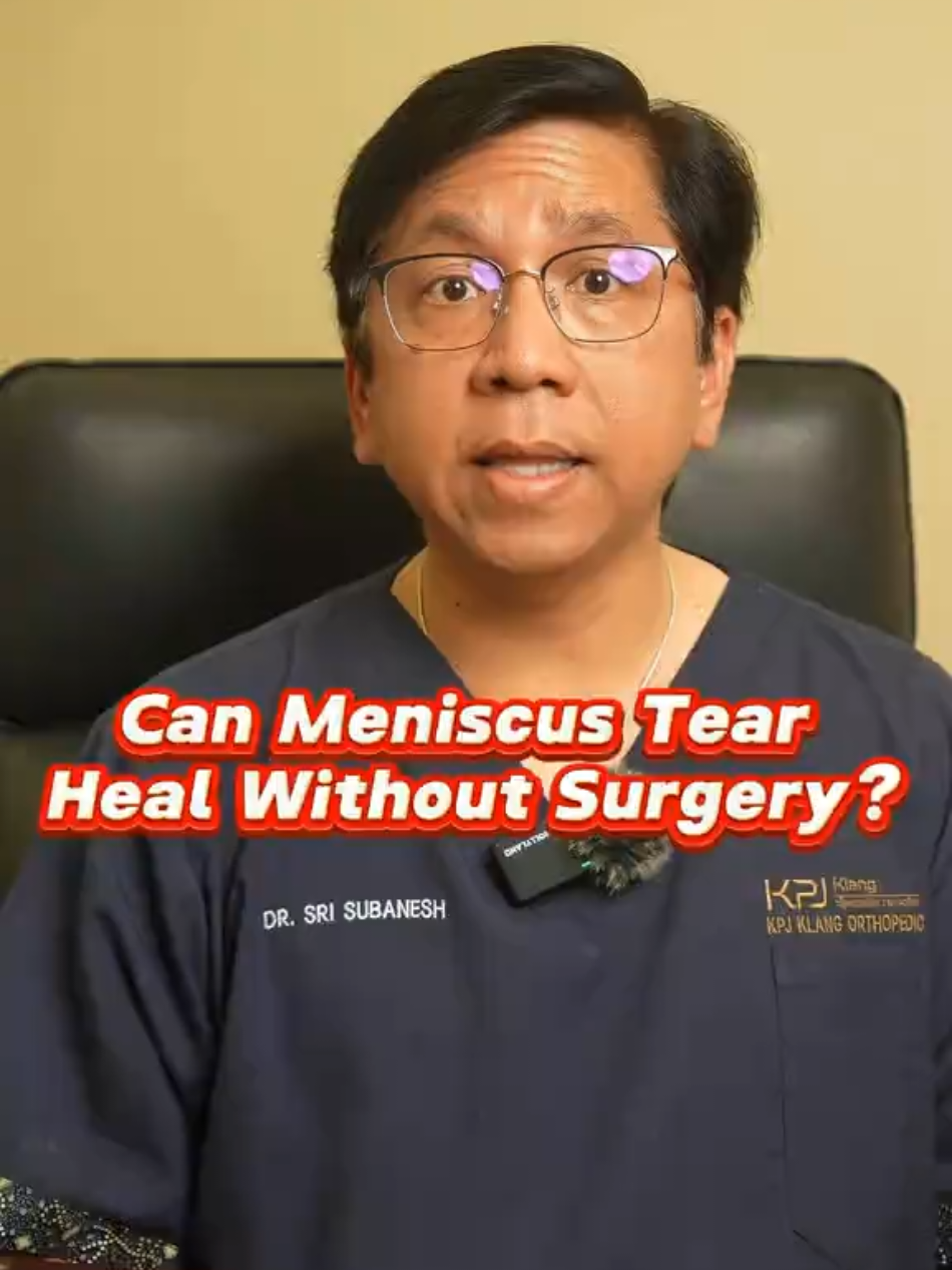 Torn your meniscus? 🤔 Wondering if surgery is a must? 🏥 Let's break it down! 💪 #DrSubanesh #orthopaedicsurgeon #drsrisubanesh #orthopaedic #bonedoctor 