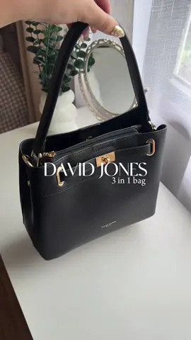 love this three-way bag! #bag #davidjonesbag #blackbag #slingbag #shoulderbag #handbag #fyp 