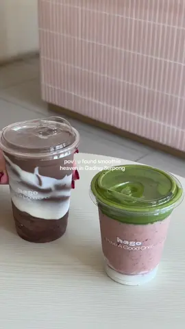 kalau lagi ke Gading Serpong, don’t skip this healty bar buahnya fresh, dan kombinasi smoothie mereka unik” dan enakk!! can’t wait to come back for another sip👀🍓 📍Hago, Gading Serpong #smoothiebowl #smoothies #dessert #gadingserpong #matcha #healthyfood #placetogojkt #wheretogojkt #Foodie #fy #kulinerjakarta #matchagadingserpong #socialsnapshere 
