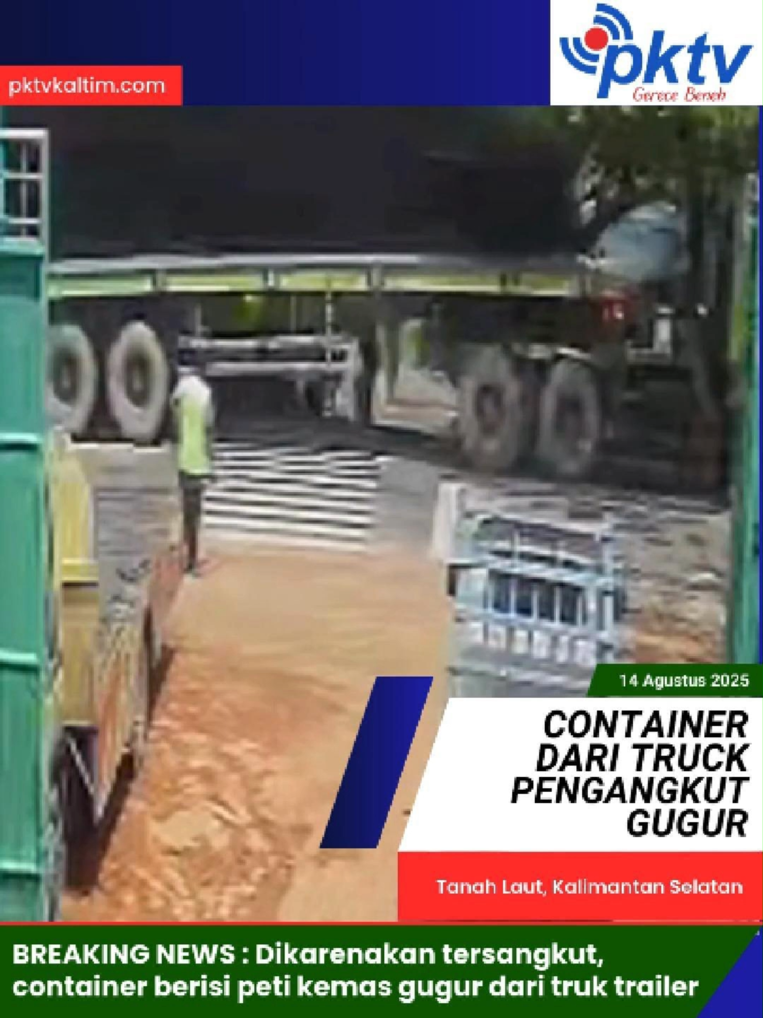 BREAKING NEWS : Dikarenakan tersangkut pohon, container berisi peti kemas gugur dari truk trailer #bontang #bontangkaltim #Samarinda #BeritaSamarinda #BeritaKalimantan #SamarindaUpdate #BreakingNews #BeritaViral #infokaltim #beritaterkini #kaltimuntukindonesia #kaltimhariini #iknnusantara #ibukotanusantara #hutri80indonesia🇮🇩 #hutri80 #ikn