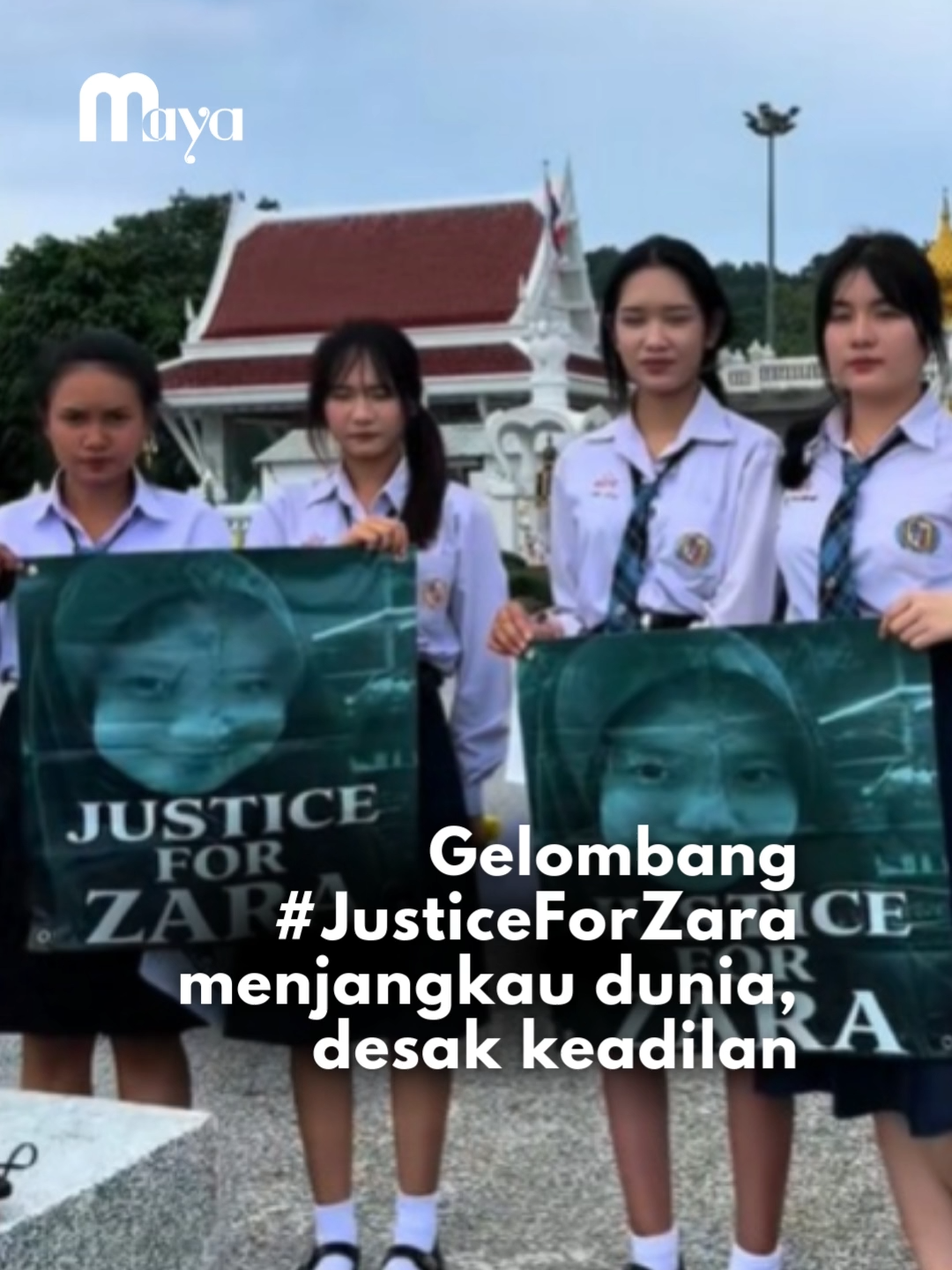 Sokongan terhadap perjuangan menuntut keadilan buat Allahyarhamah Zara Qairina Mahathir, murid berusia 13 tahun yang meninggal dunia dalam kejadian tragis di sebuah sekolah berasrama penuh, kini melangkaui sempadan negara. #mayamajoriti #majoriti