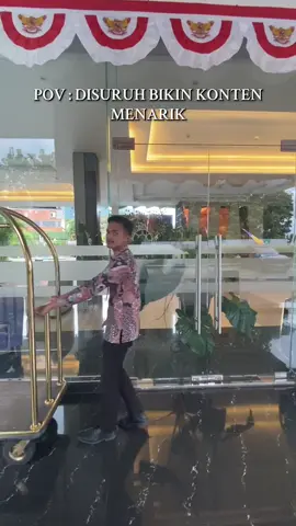 Pov : disuruh bikin konten menarik sama atasan🥲 #fyp #meme #menarik #hotelier #hotelharmonigarut 