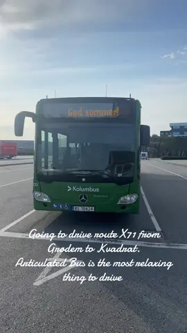 Articulated Bus route X71 Grødem to Kvadrat. #articulatedbus #bus #buss #leddbuss #kolumbus
