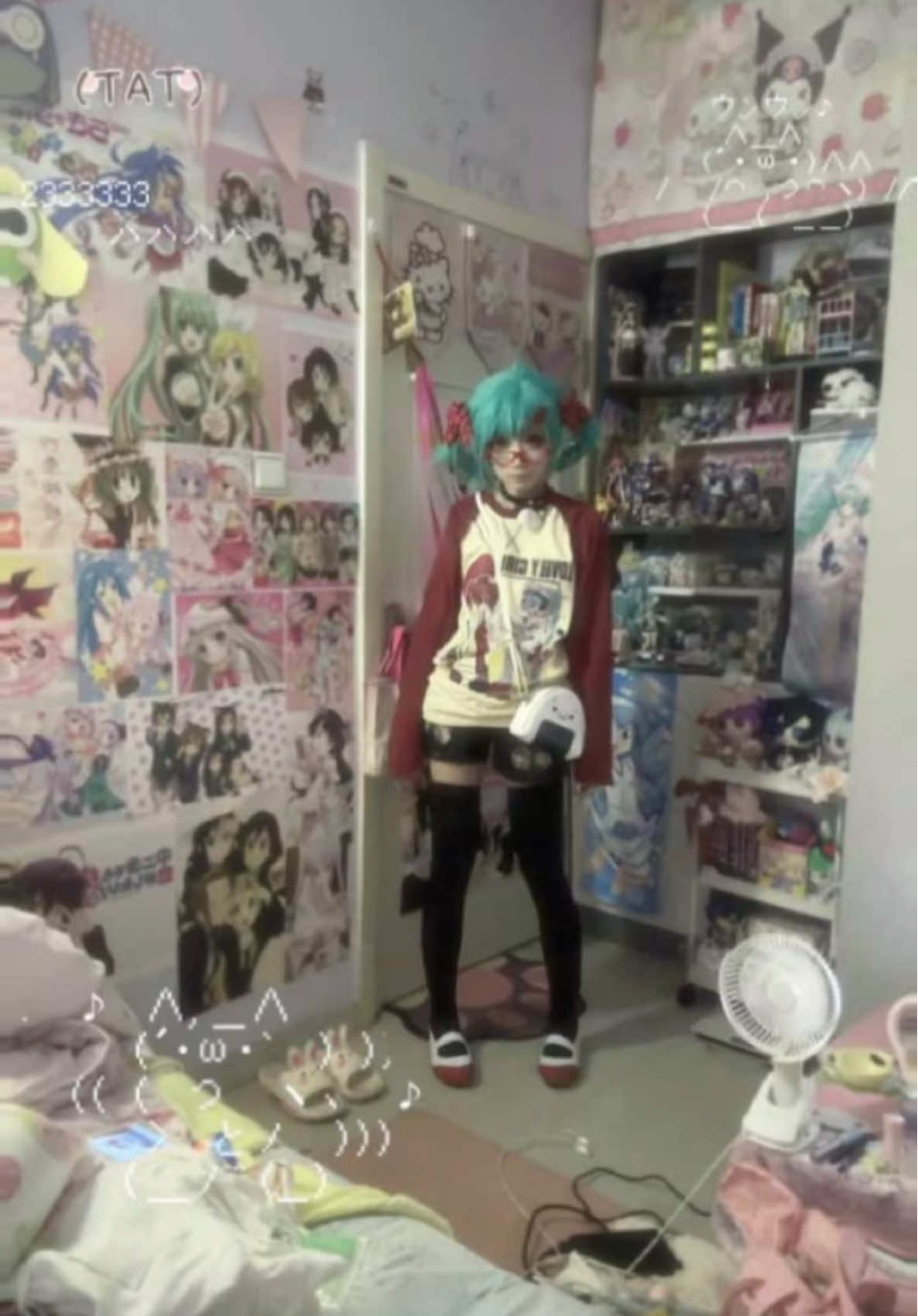 第一口香糖！ฅ/ᐠ .⸝⸝⸝. ྀིﾏฅ #平成 #オタク #オタク女子 #fits #オタク部屋 