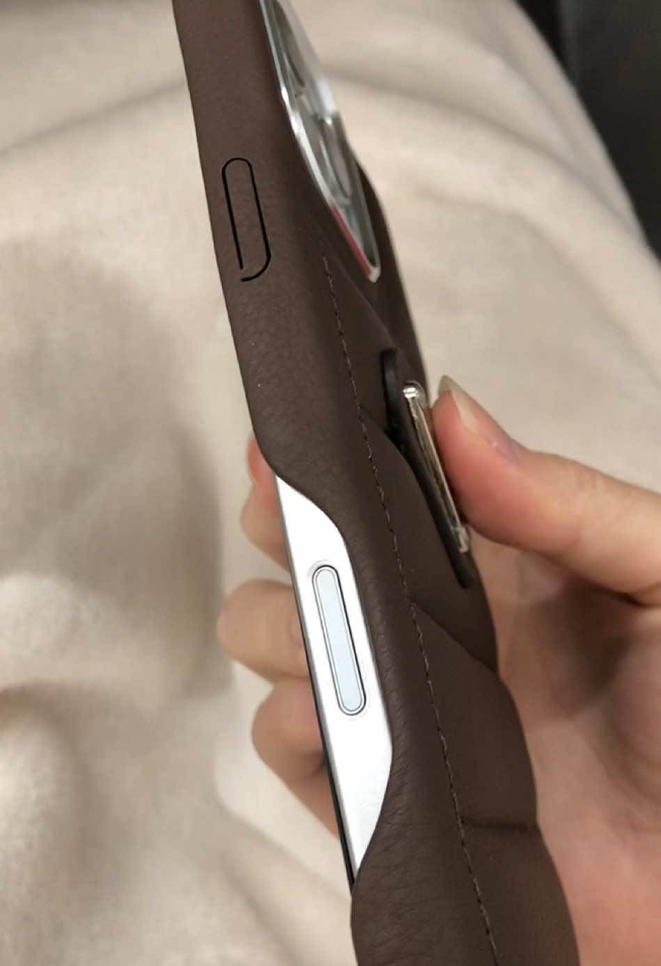 Luxury leather case#fyp #foryou #iphonecase #leathercase #iphone16promax 