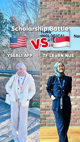 🇺🇸 YSEALI vs TF LEaRN 🇸🇬 Dua beasiswa, dua negara, dua vibes yang beda banget, tapi keduanya sama-sama FULLY FUNDED SCHOLARSHIP 😍✈️ kira-kira kalian tertarik gak buat daftar dan jadi awardee di batch berikutnya? kalau iya, kalian pilih jadi #TimYSEALI atau #TimTFLEaRN nih? 😆 anyway, ada yang mau tips lolos beasiswanya juga? yuk komen di bawah~ #Scholarship #StudyAbroad #YSEALIFellowship #TFLEaRN #BelajarKeLuarNegeri #BeasiswaKuliah #StudyInAmerica #StudyInSingapore #YSEALI #NUS #InfoBeasiswa #studentlife #exchange 