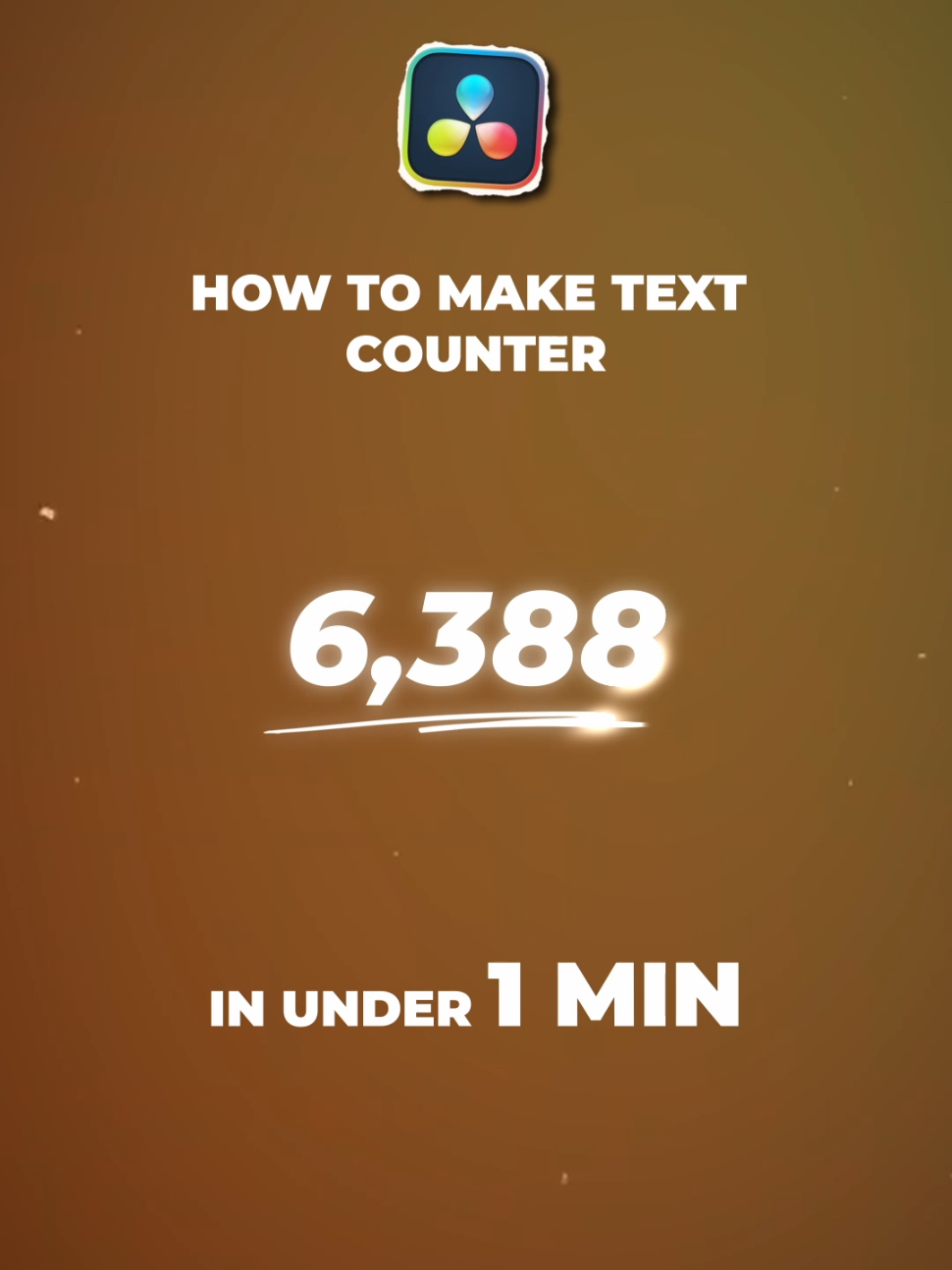 Number Counter in DR Fusion! Feel free to copy the expression below! #shortformcontentcreation #videoediting #viral #foryou #vfx 