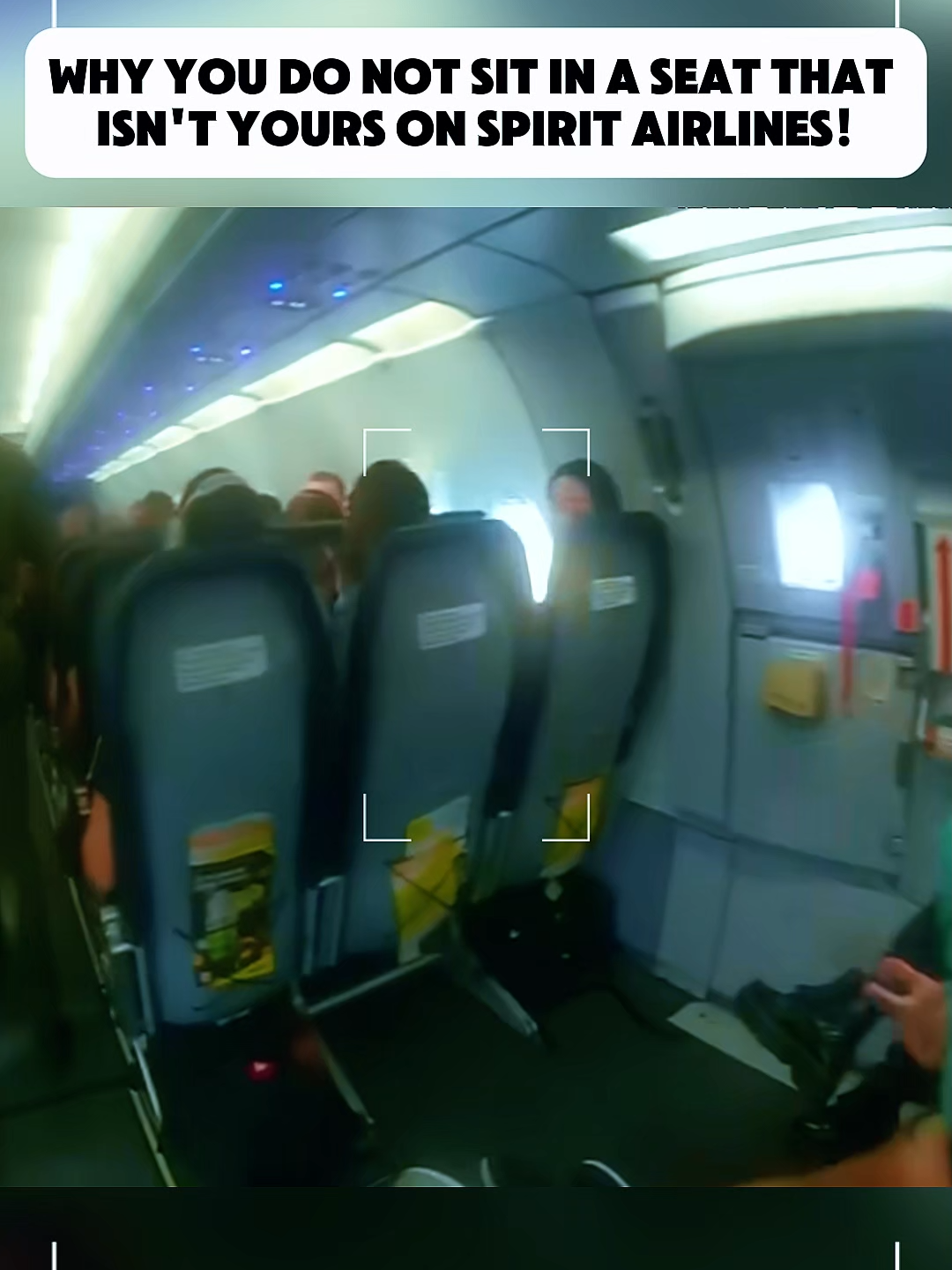 Why you DO NOT SIT in a seat that isn't yours on SPIRIT AIRLINES! #fyp #seat #SPIRIT #AIRLINES #cop