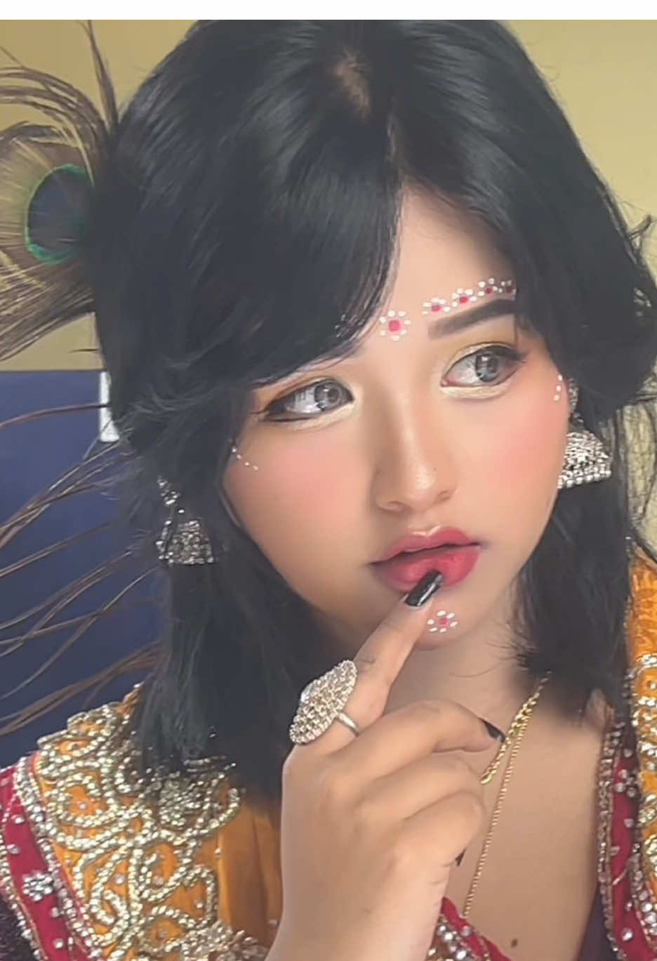 🥹jai shree Krishna…🦚#melodymmta 