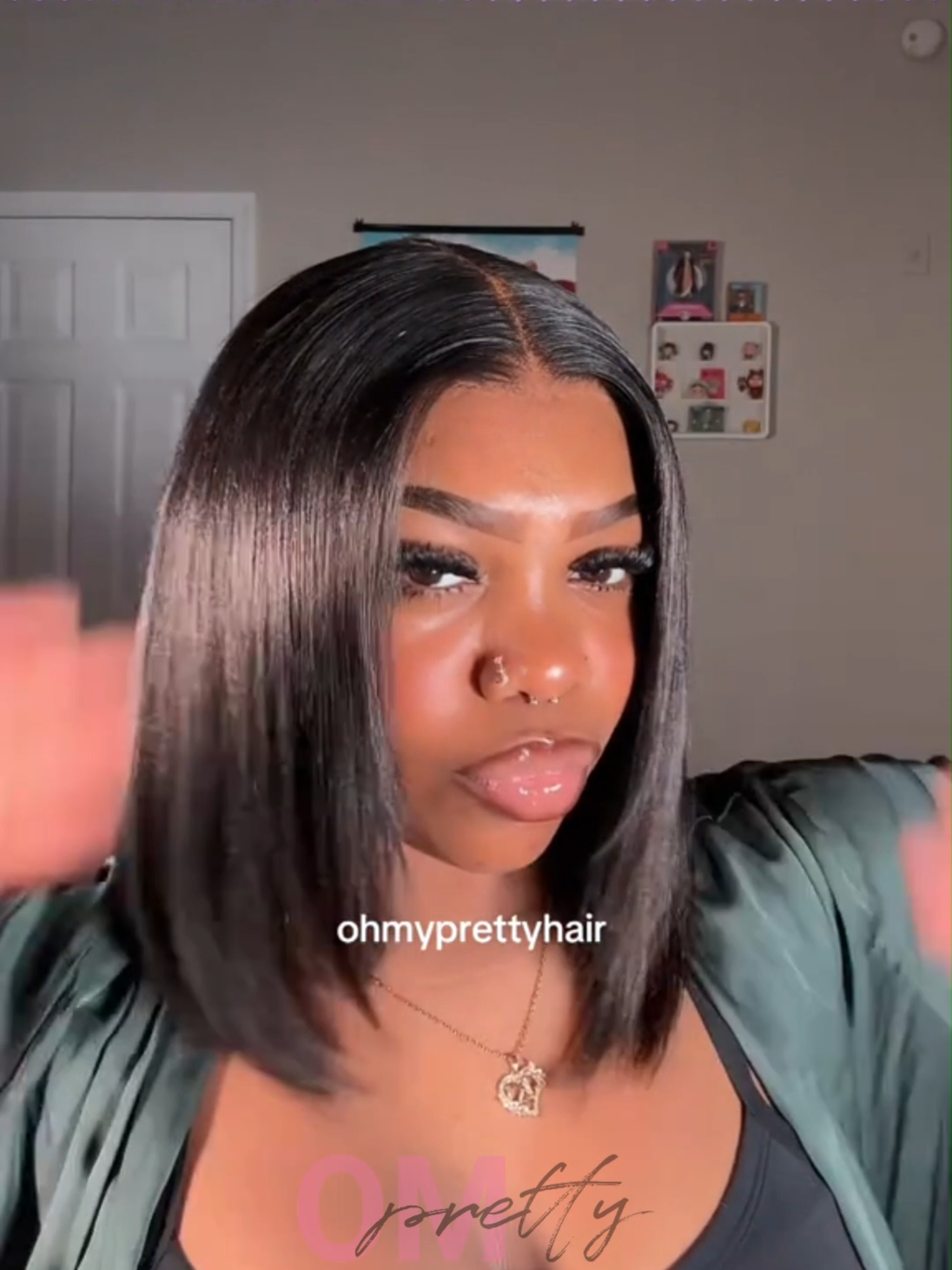 Stop playingggggg!! 😩😭You can’t tell me that’s not growing out her scalp! Up to 75% off, for limited stock and time, no RESTOCK😣😣Go get it✨ ✨ 𝐎𝐌𝐩𝐫𝐞𝐭𝐭𝐲: layer cut yaki straight wig 12 inches (🔗 in my bye-oh!)#outdoorfun #halfwigtok #summervibes #ohmyprettywig #tiktokviral #beginnerfriendly #backtoschool #outdoor #viralvideo #wigtok #summerhair