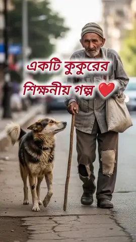 একটি কুকুরের শিক্ষনীয় গল্প ❤️❤️