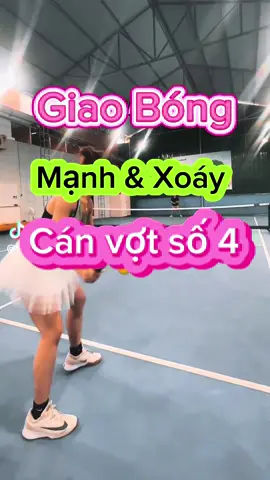 Cách giao bóng pickleball nhanh , mạnh , nhiều xoáy , bằng cách cầm vợt cán số 4 #pickleball #pickleballtiktok #huynhnguatay #drivepickleball 