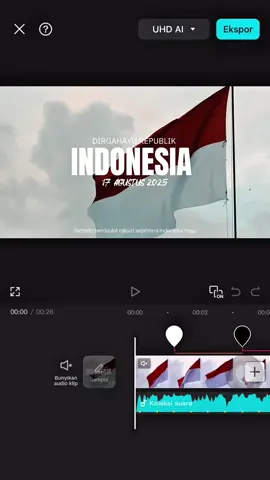 #CapCut DIRGAHAYU INDONESIA #edit #tutorial #templatecapcut #dirgahayuindonesia #hutri #indonesia🇮🇩 #visual #trending #merdeka #srmlltemplate26 
