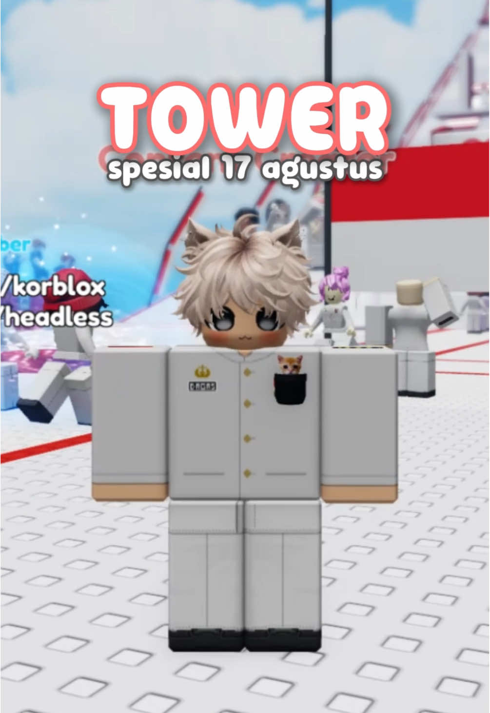 Tower Roblox spesial 17 Agustus Indonesia 🤩 #fyp 
