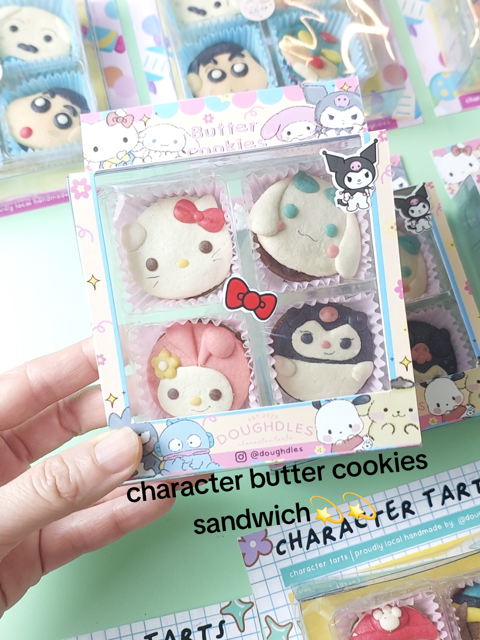 character butter cookies sandwich😆😆 ini cookies yaaa hisa dimakan hahahhaha #buttercookies #kuekering 