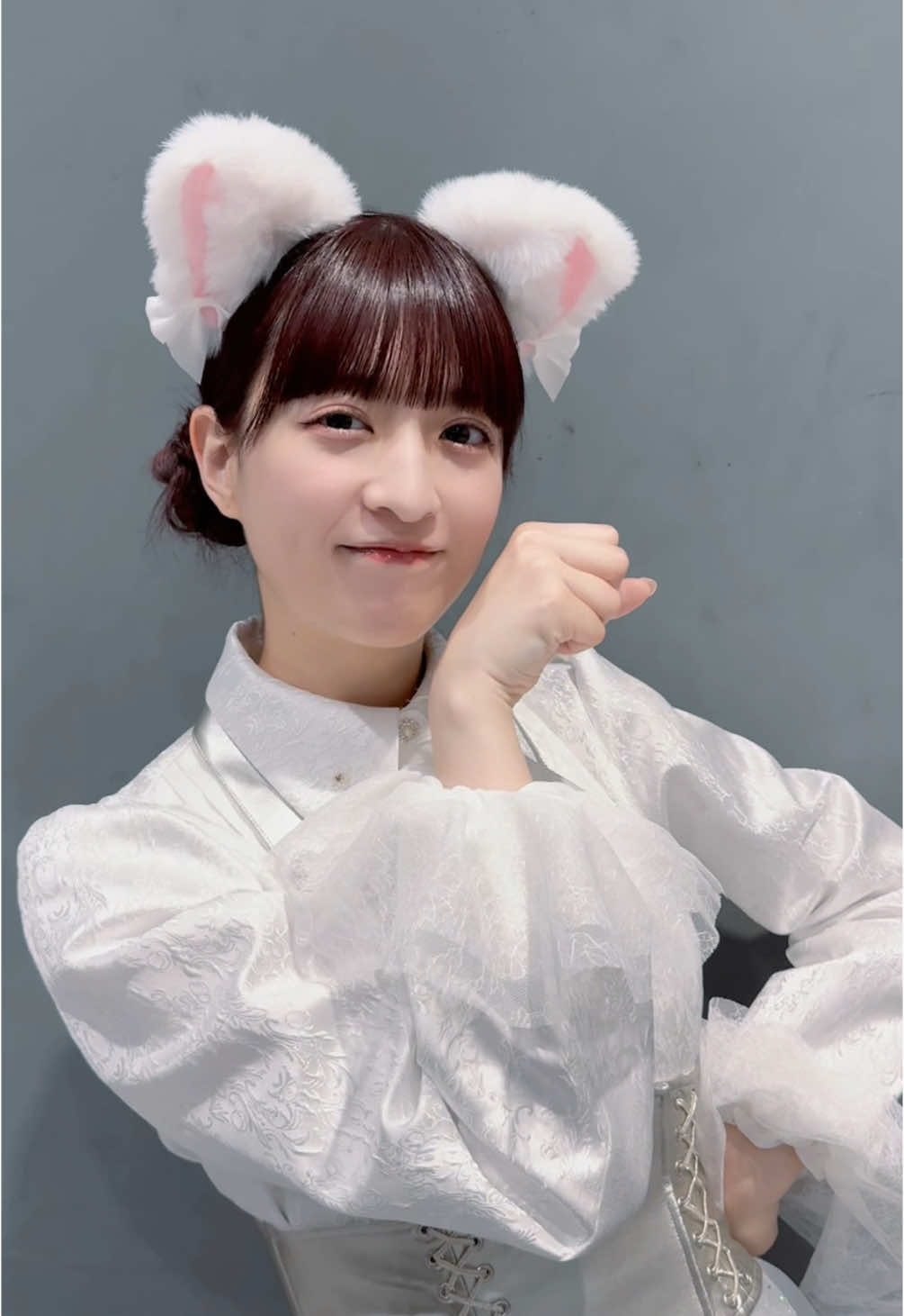 4匹目はあにゃの🐱 にゃーユニットのにゃーダンス みんな一緒に踊ってね🐈🤍 踊ってくれたら🐈が見に行くかも、、？ #吉田綾乃クリスティー #にゃーユニット #にゃーダンス #乃木坂46_君と猫 #乃木坂46_samenumbers #乃木坂46