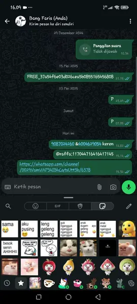 siapa mau stiker nya