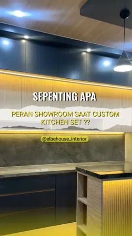 Yuk, pastikan pilihanmu tepat! Saat custom kitchen set, showroom punya peran penting buat bantu kamu lihat kualitas, desain, dan detail secara langsung.  #kitchenset #aluminium #kekinian #interiordesign #elbehouse 