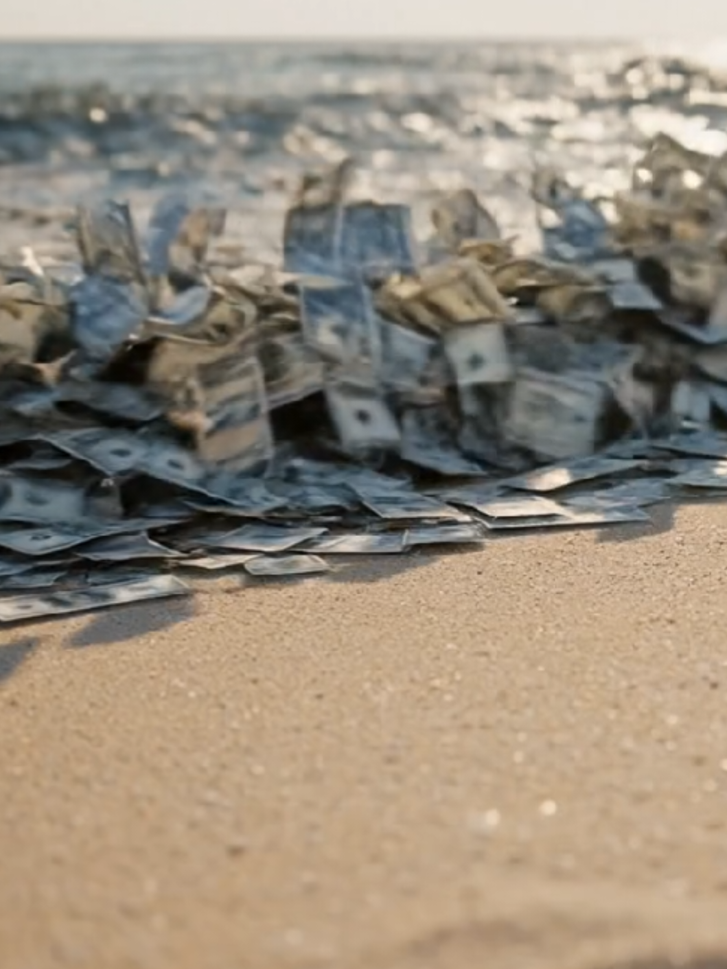Satisfying ASMR videos of Dollar's/ Money #satisfying #ASMR #waves #Dollar #ai