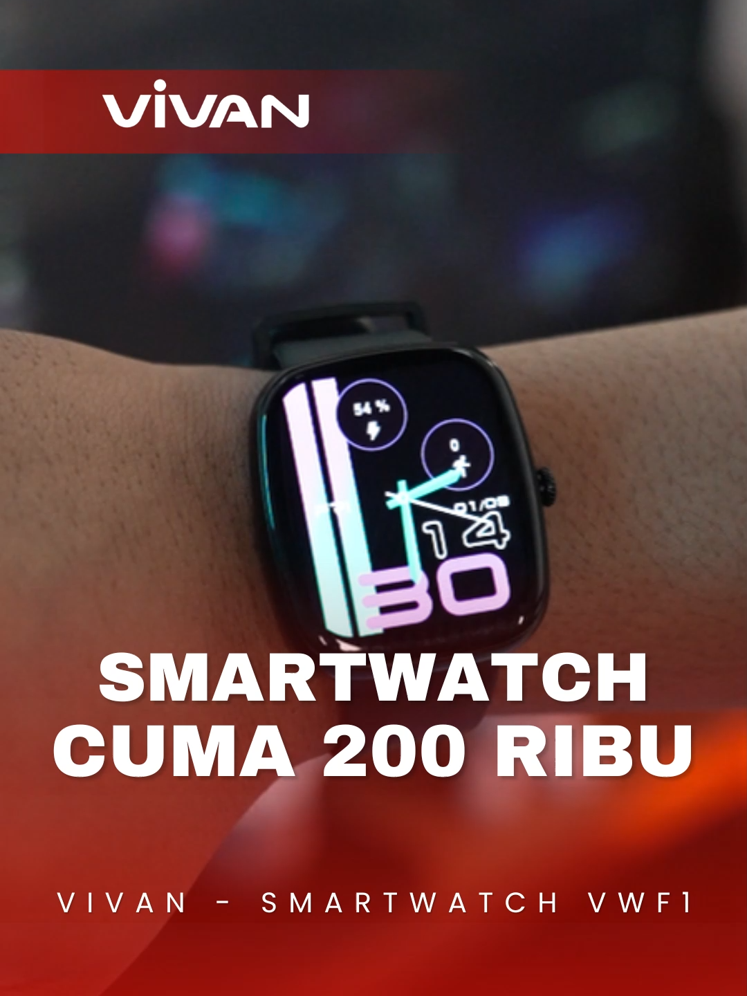 Nyemplung aman! Smartwatch VIVAN VWF1 siap jadi partner aktif lo! #vivanindonesia #vivan #smartwatch #smartwatchvivan #jamtangan #jamtanganpintar