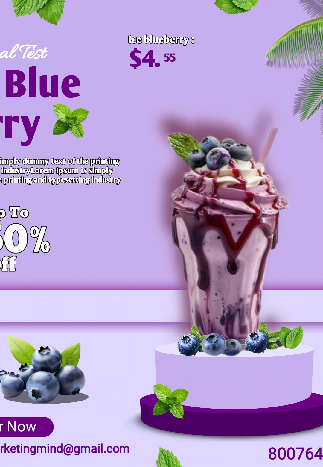 blueberry drink 🍸 😋 💙 😍  #posterdesign #marketingmind #graphicdesign #somalitiktok #digitalmarketing 