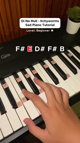 not understand Tagalog but atleast I can play piano 🎹😅 Song: Di Na Muli POV bot- Itchyworms (sad piano tutorial)