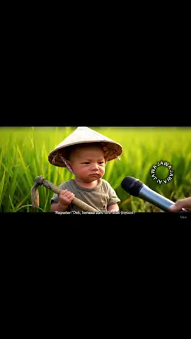 Bayi 2 Hari Udah Kerja di Sawah 😭🌾,Baru lahir udah banting tulang di sawah 🌾😭 Respect sama dek ini 💪🤣