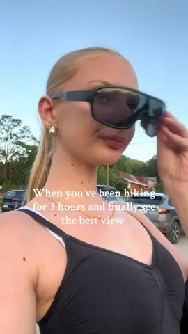 But it’s the worse thing when it’s hot inside #car #Hiking #views #trend #viral 