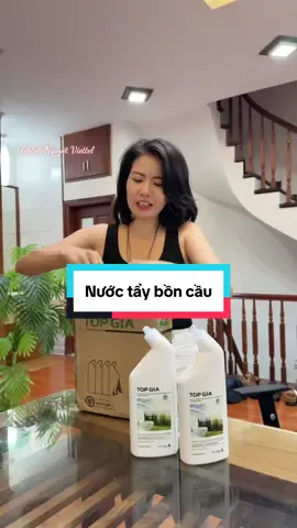Thùng 4 chai nước tẩy bồn cầu Topgia #nguyetviettel #tiktokshop #nuoctayboncau #topgia 