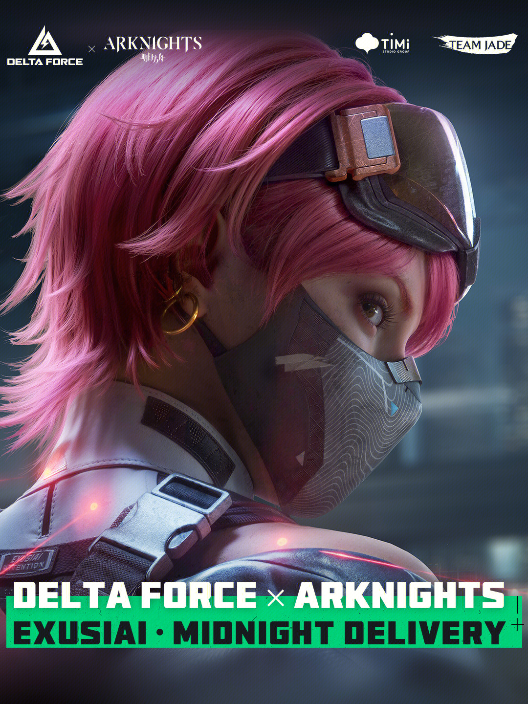 She's that magenta type, she enjoys apple pie, she plays with dragonflies. Toxik's ultimate collab appearance Exusiai·Midnight Delivery will be available for a limited time from August 15 to September 28! #deltaforce #gaming #PCgaming #mobilegame #zoya #Toxik #arknights #exusiai