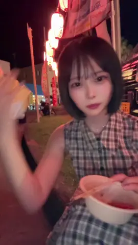 チョコバナナ、焼きそばは絶対食べる‼️#夏祭り #彼氏目線 